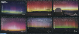 New Zealand 2017 Southern Lights 6v, Mint NH, Science - Astronomy - Ongebruikt