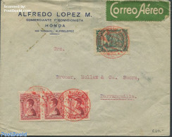 Colombia 1925 Envelope To Barranquilla, Postal History - Colombia