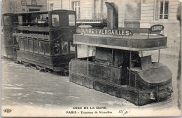 75 PARIS - Crue De 1910 - Le Tramway De Versailles Sous Les Eaux  - La Crecida Del Sena De 1910