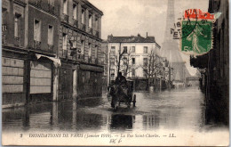 75 PARIS - Crue 1910 - Aspect De La Rue Saint Charles. - Überschwemmung 1910