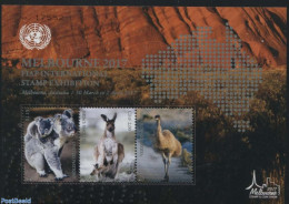 United Nations, Geneva 2017 Melbourne Stamp Show S/s, Joint Issue UN Vienna, New York, Mint NH, Nature - Various - Ani.. - Gemeinschaftsausgaben