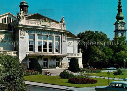 73243167 Klagenfurt Woerthersee Stadttheater Mit Stadtpfarrturm Klagenfurt Woert - Sonstige & Ohne Zuordnung