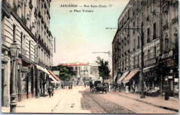 92 ASNIERES -- Rue Saint Denis Et Place Voltaire  - Asnieres Sur Seine