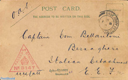 Great Britain 1918 Postcard From England. Passed By Censor, Postal History - Storia Postale