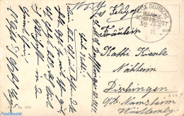 Germany, Empire 1911 Schiffspost To Dischingen, Postal History - Cartas & Documentos