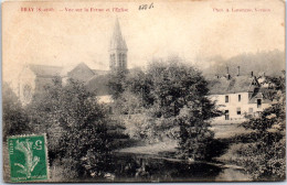 77 BRAY - Vue Sur La Ferme Et L'eglise  - Bray Sur Seine