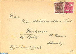 Germany, Empire 1948 Letter From Munchen To Switzerland, Postal History - Other & Unclassified