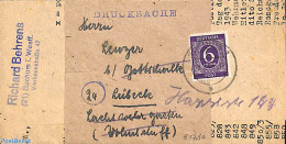 Germany, Empire 1946 Printed Matter (stamp Pricelist), Forwarded, Postal History, Philately - Andere & Zonder Classificatie