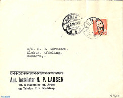 Denmark 1944 Letter From HAVERSLEV To Randers, Postal History - Briefe U. Dokumente