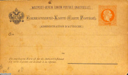 Austria 1876 Reply Paid Postcard 5/5kr, Unused Postal Stationary - Cartas & Documentos