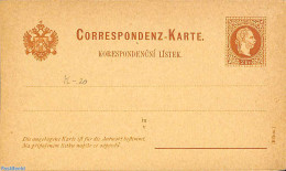 Austria 1876 Reply Paid Postcard 2/2kr (Böhm.), Unused Postal Stationary - Cartas & Documentos
