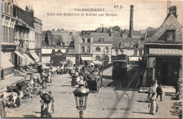59 VALENCIENNES - Gare Des Tramways & Marche Aux Herbes  - Valenciennes