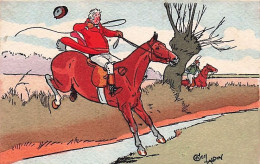 Illustrateur Signé Laldin - Equitation - Saut D'obstacle A Cheval - 1912 - Parfait Etat - Autres & Non Classés