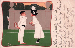 Illustrateur - B. WENNERBERG - Sports - Couple En Tenue De Tennis  - 1903 -  - Wennerberg, B.