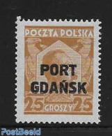 Poland 1928 Port Gdansk 1v, Unused (hinged) - Neufs