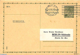 Bohemia & Moravia 1939 Reply Paid Postcard 50/50h To Berlin, Used Postal Stationary - Cartas & Documentos