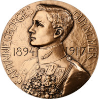 France, Médaille, Capitaine George Guynemer, Bronze, Legastelois, SPL - Otros & Sin Clasificación