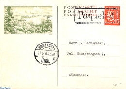 Finland 1955 Illustrated Postcard, PAQUEBOT Postmark, Used Postal Stationary - Covers & Documents