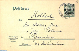 China (before 1949) 1905 Reply Paid Postcard 2/2c On 5/5pf, Used Postal Stationary - Sonstige & Ohne Zuordnung