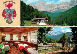 73243122 Welschnofen Suedtirol Ratzoehler Hof Gaestehaus Pension Restaurant Fami - Andere & Zonder Classificatie