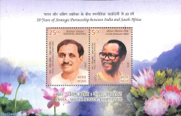 India 2018 Joint Issue South Africa S/s, Mint NH, Various - Joint Issues - Ungebraucht