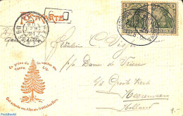 Germany, Empire 1906 Postcard To Holland, Railway Postmark GERNRODE-EISFELD, Postal History - Cartas & Documentos