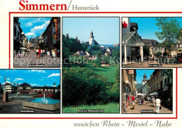 73243111 Simmern Hunsrueck Schlosstrasse Schlossplatz Stefanskirche Vor Dem Tor  - Autres & Non Classés