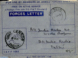 India 1967 Forces Letter To Delhi, Postal History - Briefe U. Dokumente