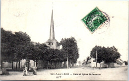 45 SULLY SUR LOIRE - Place Et Eglise Saint Germain. - Sully Sur Loire