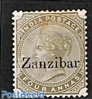 Zanzibar 1895 4a, Stamp Out Of Set, Unused (hinged) - Zanzibar (1963-1968)