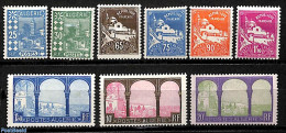 Algeria 1927 Definitives 9v, Unused (hinged) - Nuevos