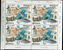 Monaco 2003 100 Years Oceanography 2v Block, Mint NH, Science - Various - Weights & Measures - Maps - Ongebruikt