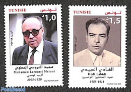 Tunisia 2020 Personalities 2v, Mint NH - Tunisia