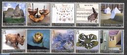 Isle Of Man 2022 Creative Network Artist Collection 10v (2x[::::]), Mint NH, Nature - Performance Art - Birds - Rhinoc.. - Musique