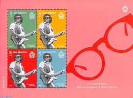 San Marino 2022 Ivan Graziani S/s, Mint NH, Performance Art - Music - Popular Music - Unused Stamps