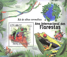 Mozambique 2011 Frogs S/s, Mint NH, Nature - Frogs & Toads - Reptiles - Mosambik