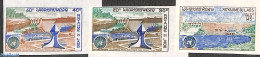 Laos 1972 ECAFE 3v, Imperforated, Mint NH, Nature - Water, Dams & Falls - Laos