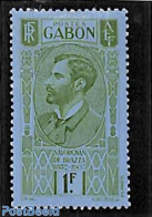 Gabon 1932 1F, Stamp Out Of Set, Unused (hinged), History - Explorers - Unused Stamps