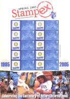 Great Britain 2005 Rotary/Stampex, M/s With Personal Tabs, Mint NH, Various - Rotary - Ungebraucht