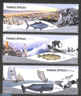 Portugal 2022 Epic Chores 3v, Mint NH, Nature - Transport - Fish - Ships And Boats - Ongebruikt