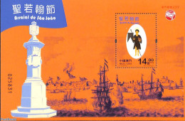 Macao 2022 St John's Festival S/s, Mint NH, Transport - Ships And Boats - Neufs