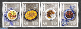 Macao 2022 Gastronomy 4v, Mint NH, Health - Food & Drink - Nuevos