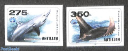 Netherlands Antilles 1998 Fish 2v, Imperforated, Mint NH, Nature - Fish - Pesci