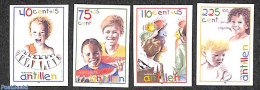 Netherlands Antilles 1998 Child Welfare 4v, Imperforated, Mint NH, Nature - Fruit - Frutas