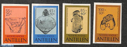 Netherlands Antilles 1983 Pre-Columbian Culture 4v, Imperforated, Mint NH, History - Archaeology - Art - Ceramics - Archeologia