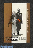 Netherlands Antilles 1987 Golden Wedding 1v, Imperforated, Mint NH, History - Kings & Queens (Royalty) - Königshäuser, Adel