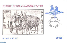 Czech Republic 2011 Stamp Traditions Booklet, Mint NH, Nature - Transport - Horses - Post - Stamp Booklets - Coaches - Other & Unclassified