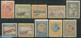 Romania 1913 Silistria 10v, Without Gum, Unused (hinged), Transport - Ships And Boats - Neufs