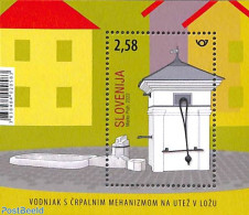 Slovenia 2022 Fountains S/s, Mint NH, Nature - Water, Dams & Falls - Slovénie