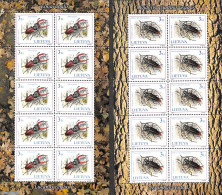 Lithuania 2003 Insects 2 M/s, Mint NH, Nature - Insects - Lituania